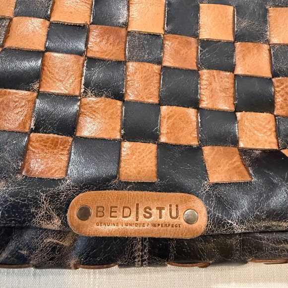 BED|STU Black and Brown Checkered Crossbody Bag; brand new - Picture 2 of 8